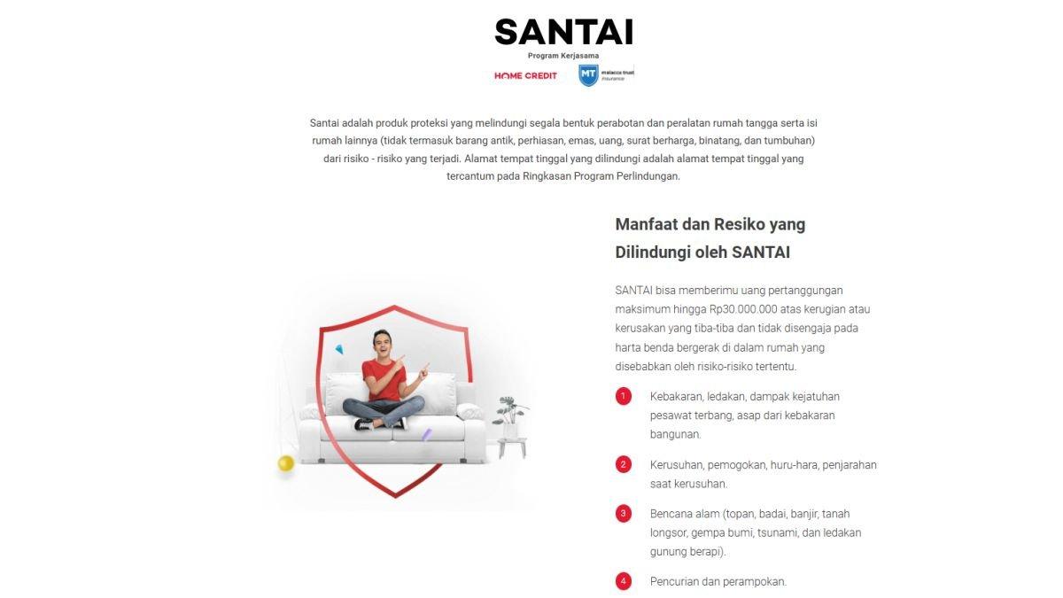 Ilustrasi layanan SANTAI Home Credit
