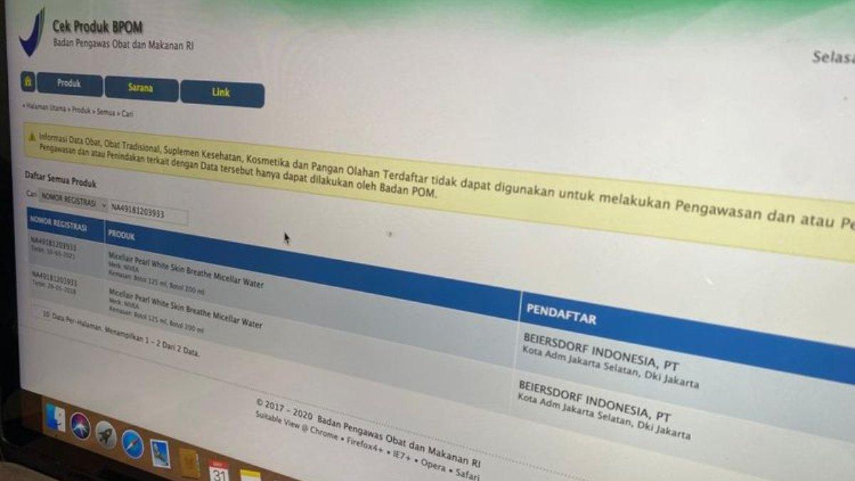 Cara cek keaslian produk melalui website BPOM secara mudah.