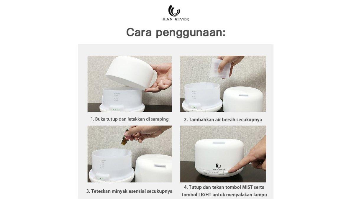 Cara penggunaan HAN RIVER Diffuser HRXXJ01
