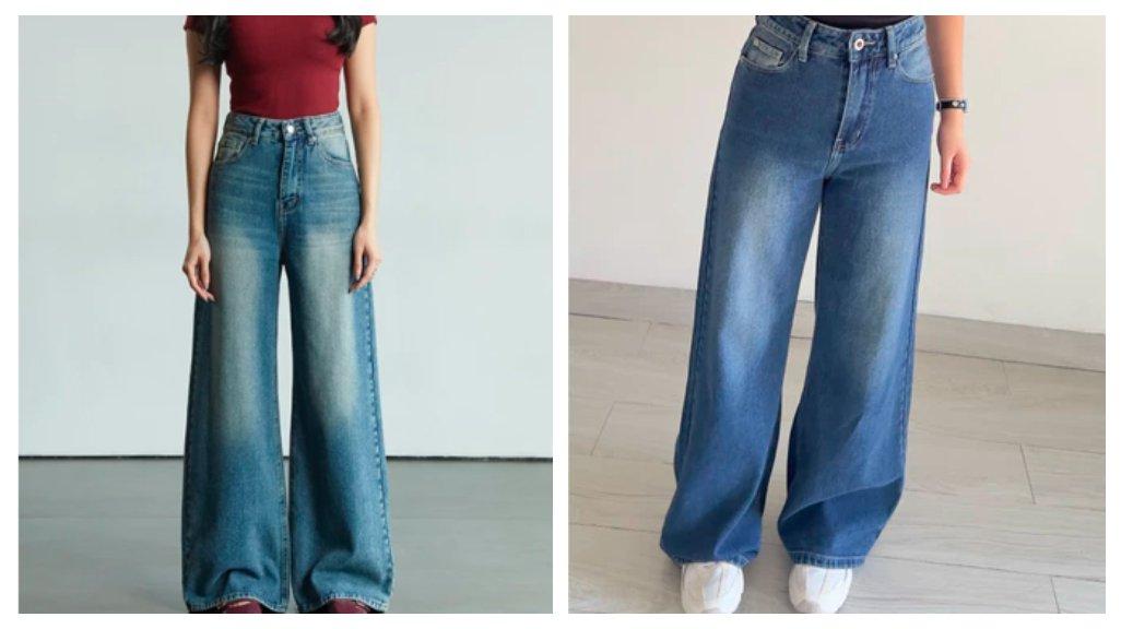 Celana Wide Leg Jeans Baggy Jeans