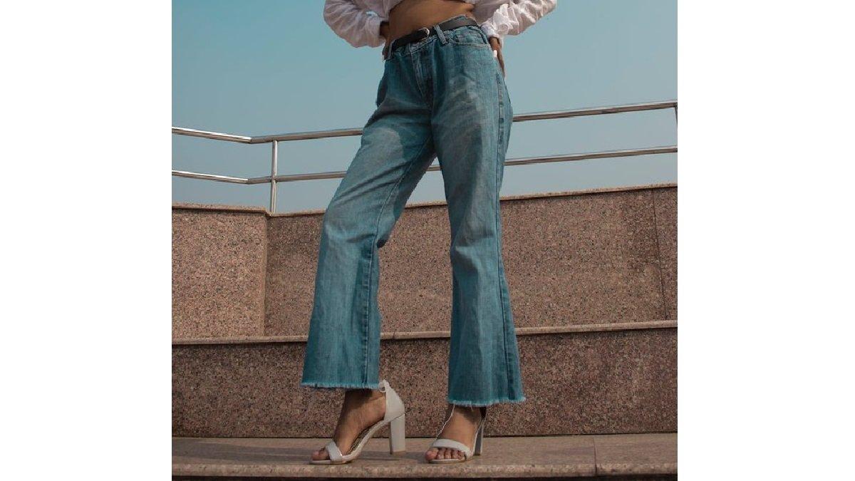 Celana jeans booted-legged