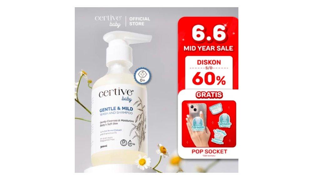 Certive Baby Gentle & Mild Wash and Shampoo 300ml