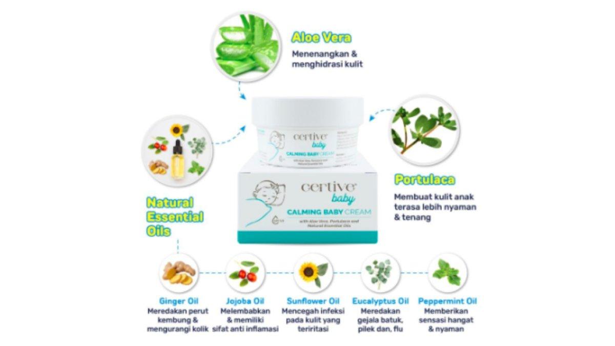 Certive Calming Baby Cream 50gr Aloe Vera Halal