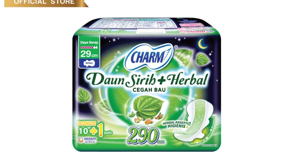 Charm Pembalut Daun Sirih + Herbal Night