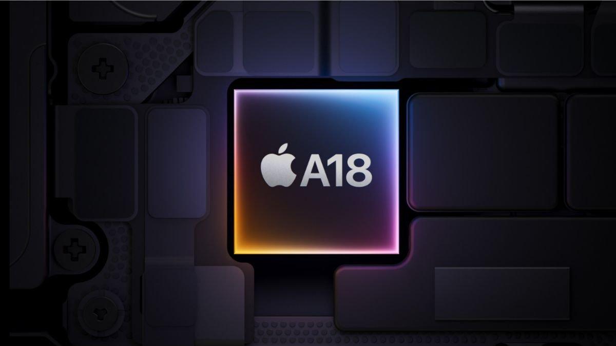Ilustrasi chip Apple A18