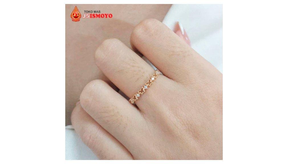 Cincin Emas Asli 10K Model Nova J5 Ismoyo