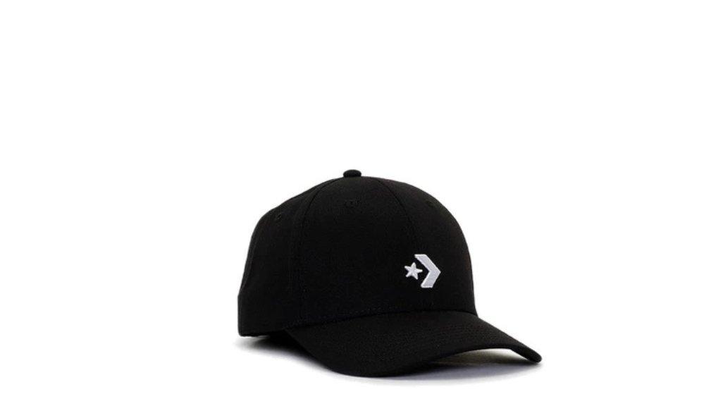 Converse Adjustable Cotton Twill Unisex Cap - Black