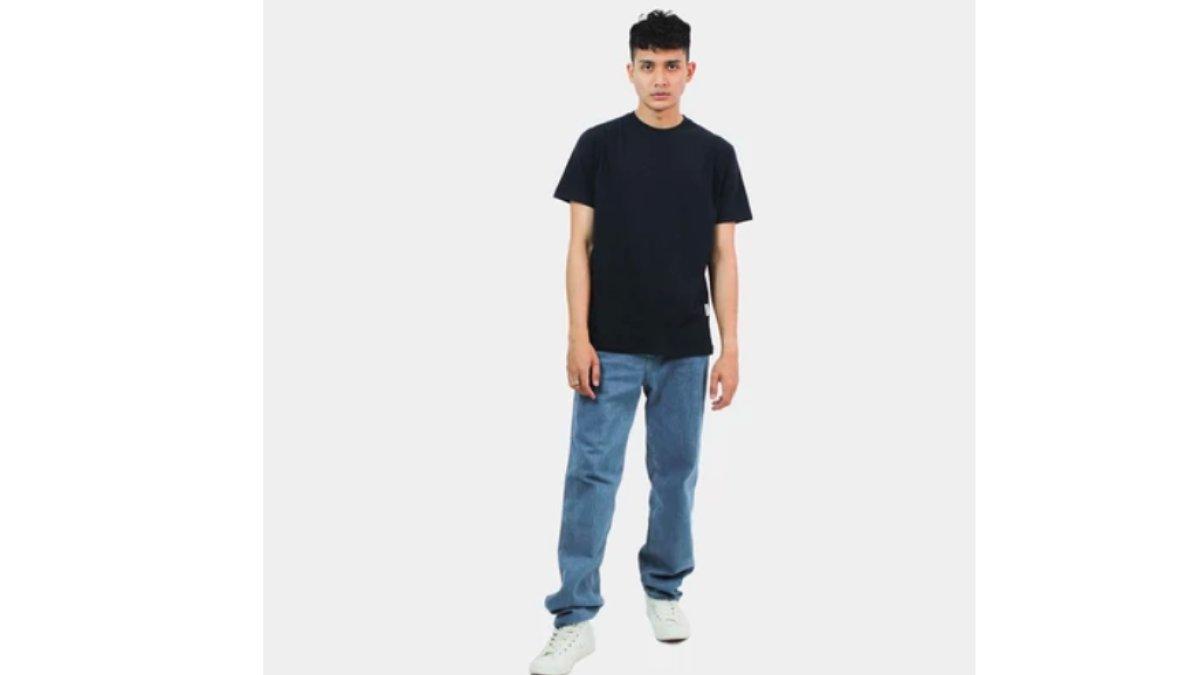 Cosmic Tees JORD BLACK Kaos Polos Pria