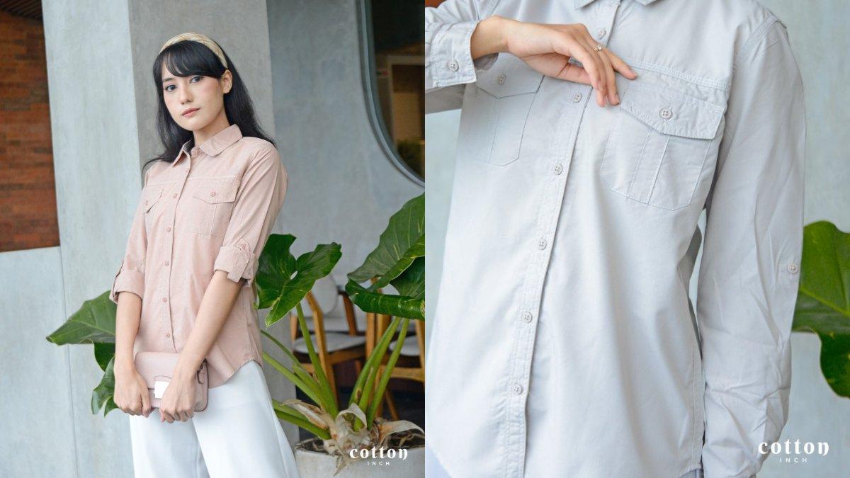 Cotton Inch - Evelyn Kemeja Basic Wanita