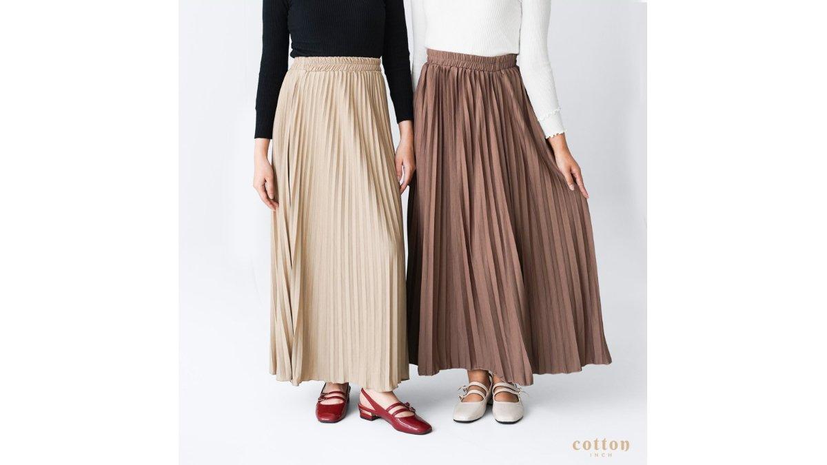 Cotton Inch - Kalula Rok Plisket Panjang Wanita