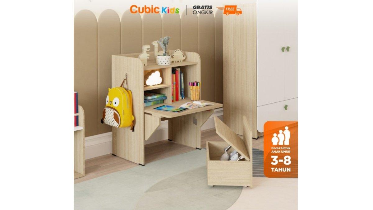 Cubic KIDS Meja Tulis Anak Dan Kursi Anak / PONYO MTA 80