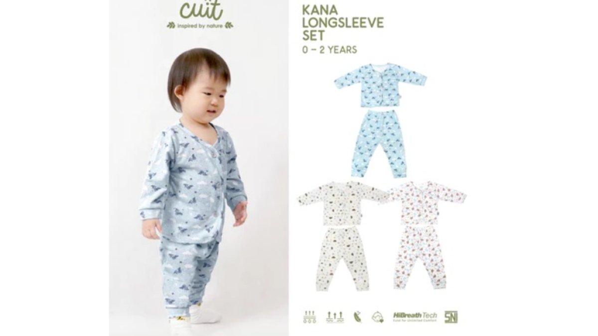 Cuit Kana Setelan Anak Bayi 0 - 2 Tahun Kaos Tangan Panjang