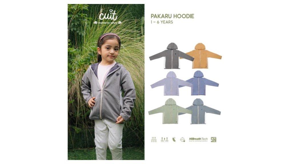 Cuit Pakaru Jaket Hoodie Zipper Sweater Anak 1-6 Tahun
