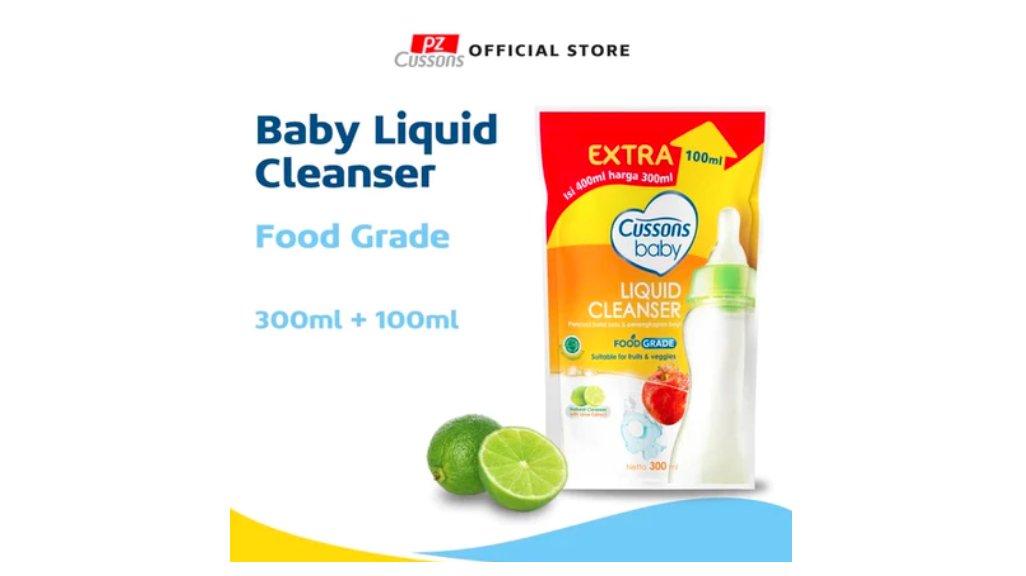 Cussons Baby Liquid Cleanser - Pembersih Botol Bayi 300ml + 100ml