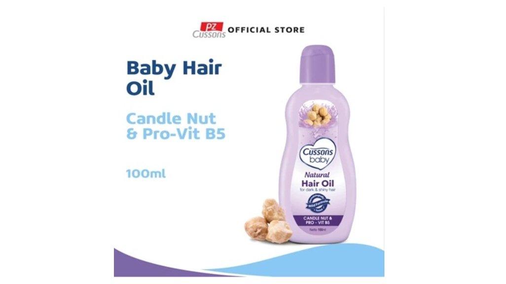 Cussons Baby Natural Hair Oil Candle Nut - Minyak Rambut Bayi 100ml