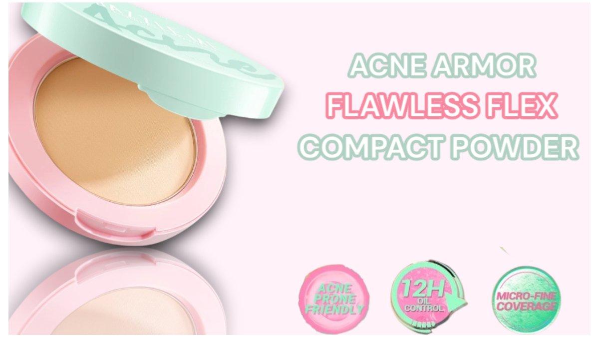 DAZZLE ME Acne Armor Flawless Flex Compact Powder