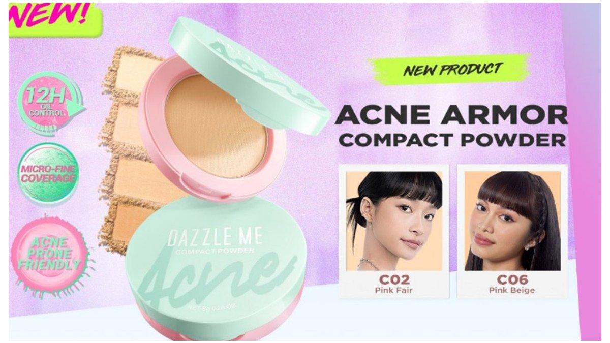 DAZZLE ME Acne Armor Flawless Flex Compact Powder