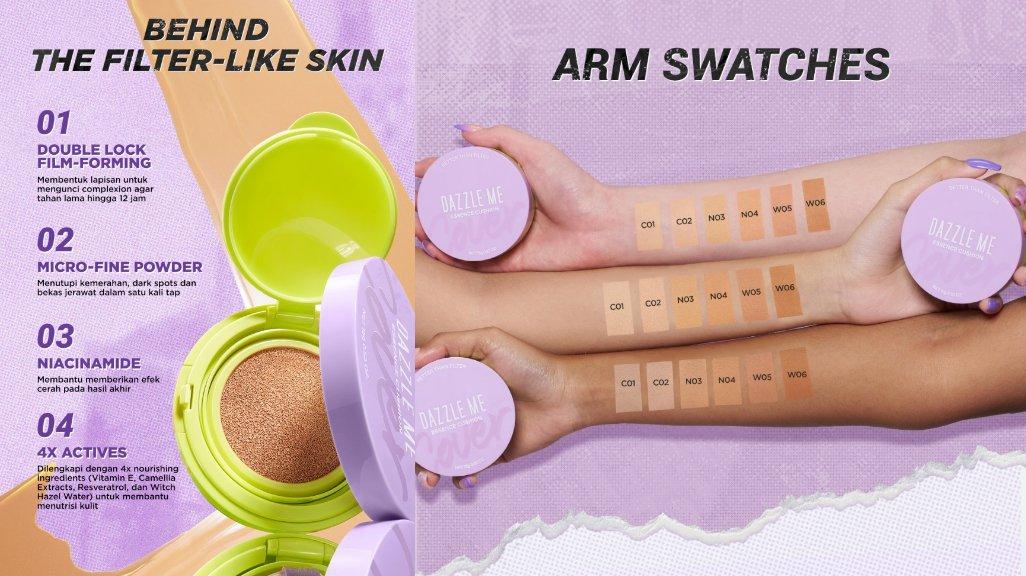 DAZZLE ME Better Than Filter Maxnificent Essence Cushion High Coverage Cushion