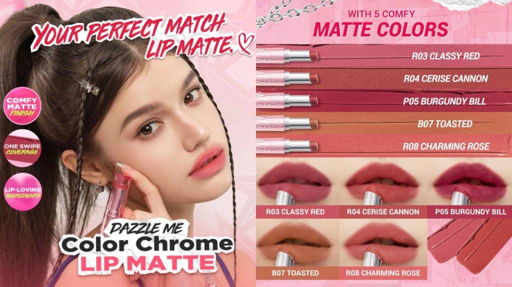 DAZZLE ME Color Chrome Lip Matte updated picture