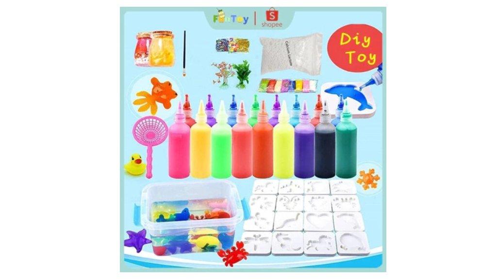 DIY Mainan Anak Magical Waterscape Cetakan Edukasi