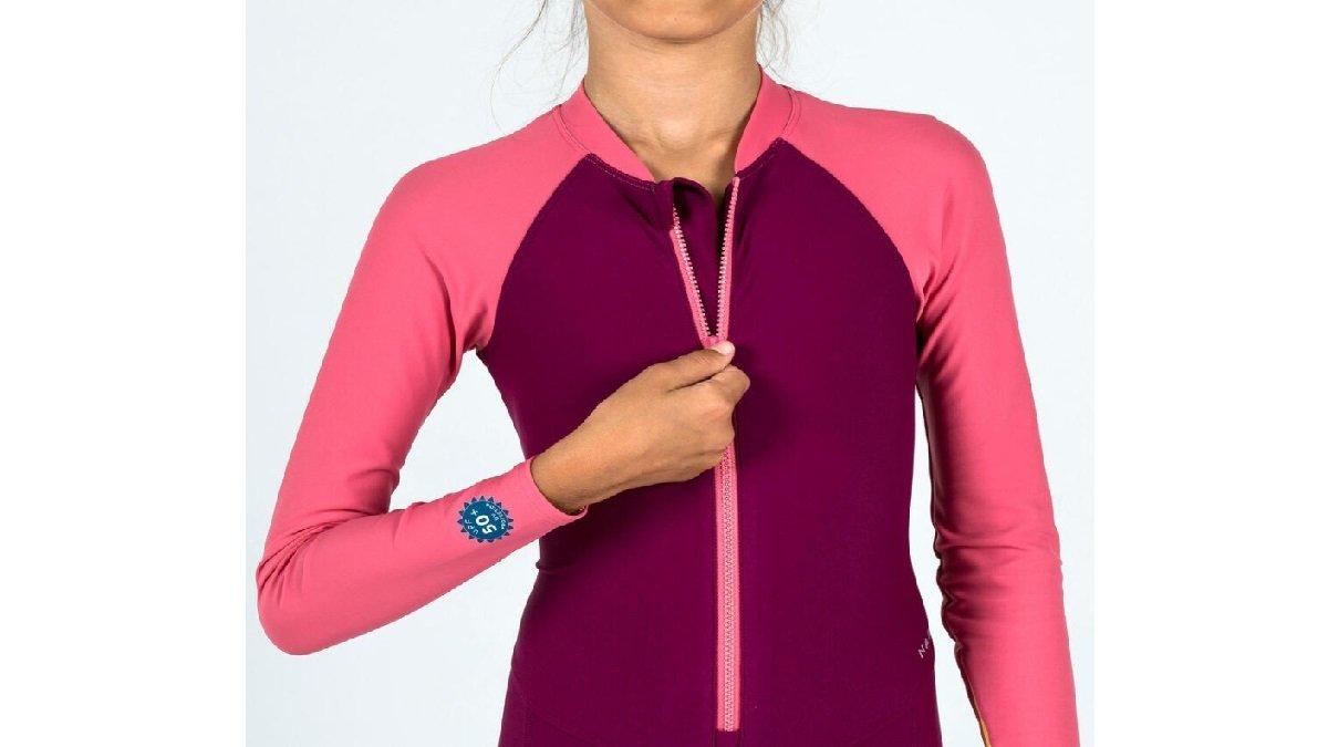 Decathlon Nabaiji Baju Renang Anak Perempuan UV Combiswim 100