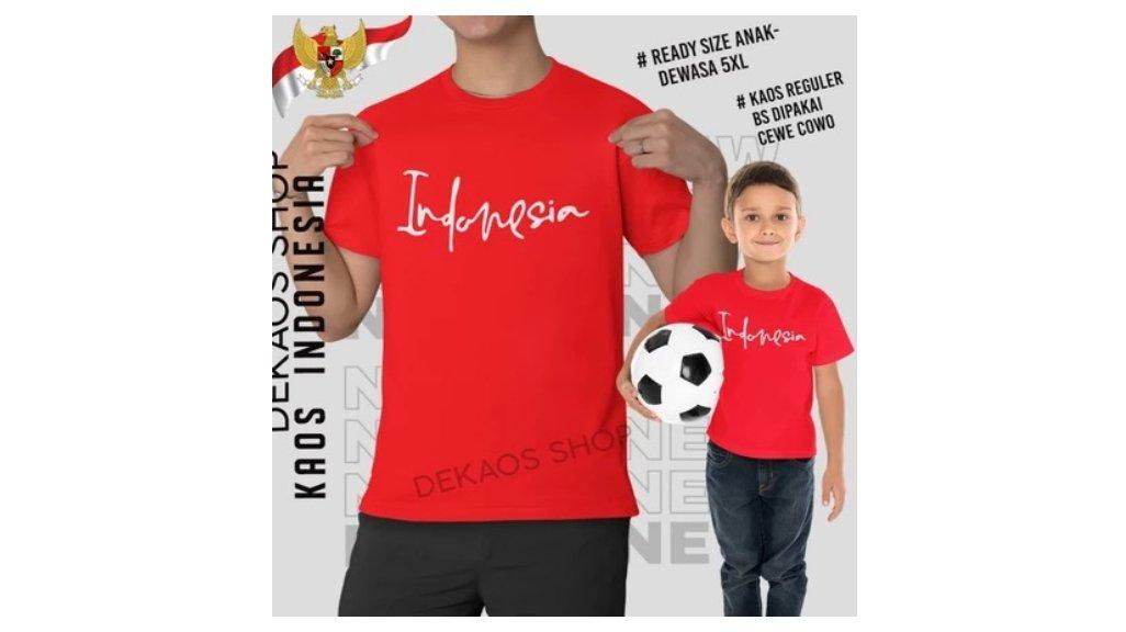 Dekaos.shop - KAOS 17 AGUSTUS 2024 PRIA WANITA ANAK TERBARU KAOS MERAH PUTIH