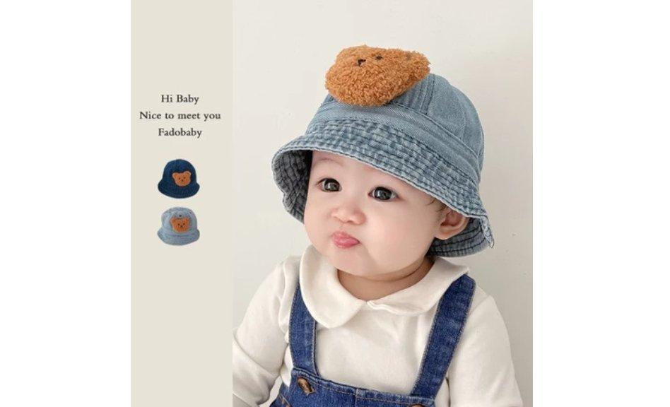 Denim Hat Baby Bear