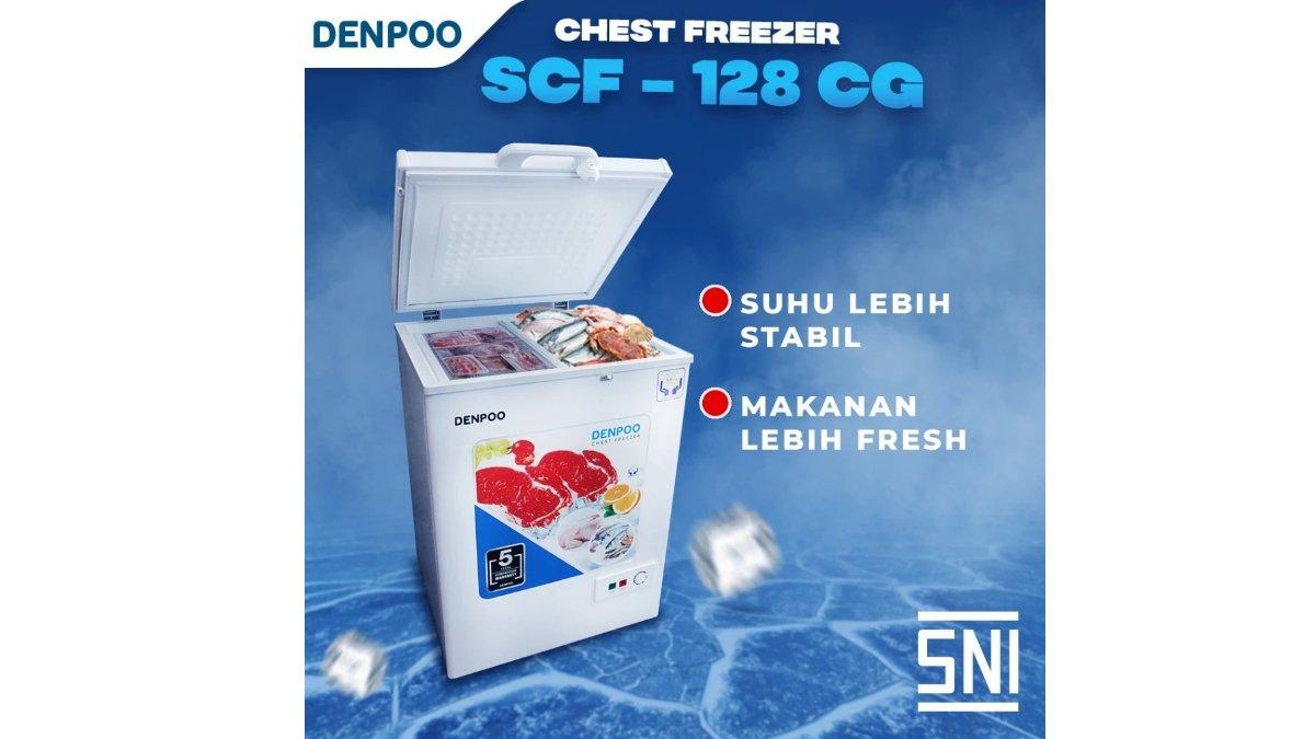 Denpoo Chest Freezer SCF 128 CG (110 Liter)