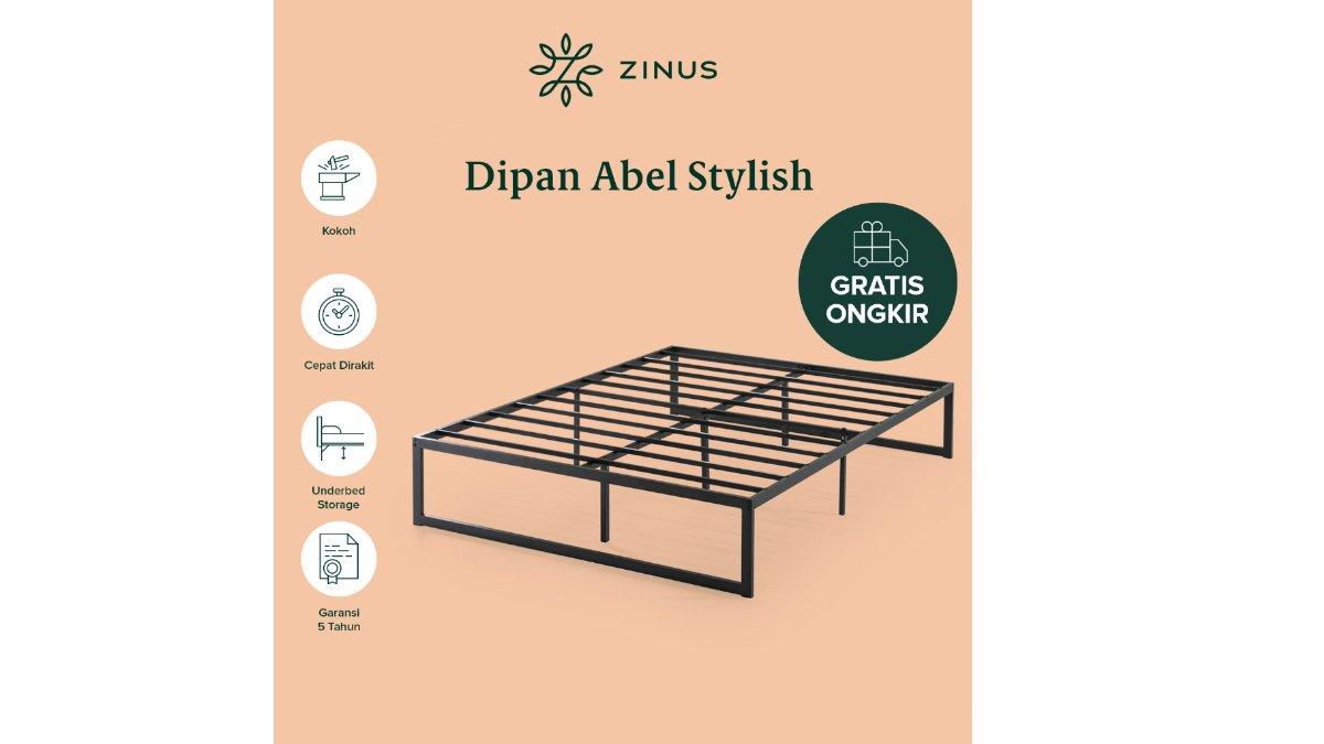 Dipan Tempat Tidur Zinus Abel Ranjang Besi 