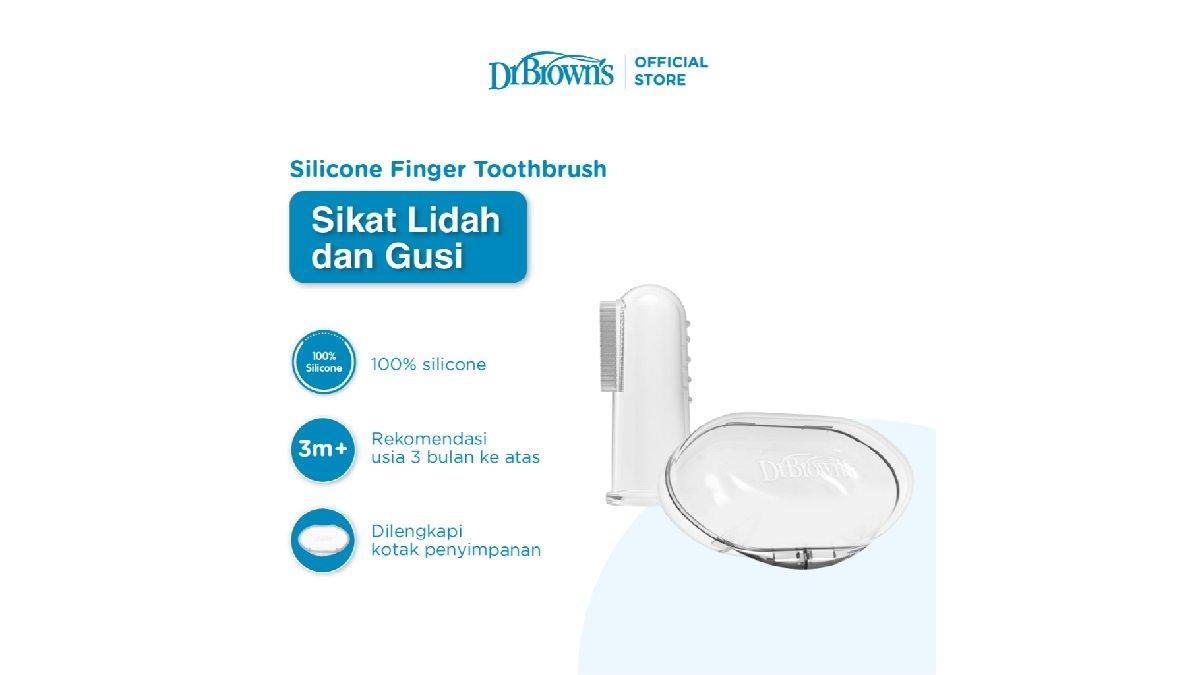 Dr.Brown's Silicone Finger Toothbrush with Case