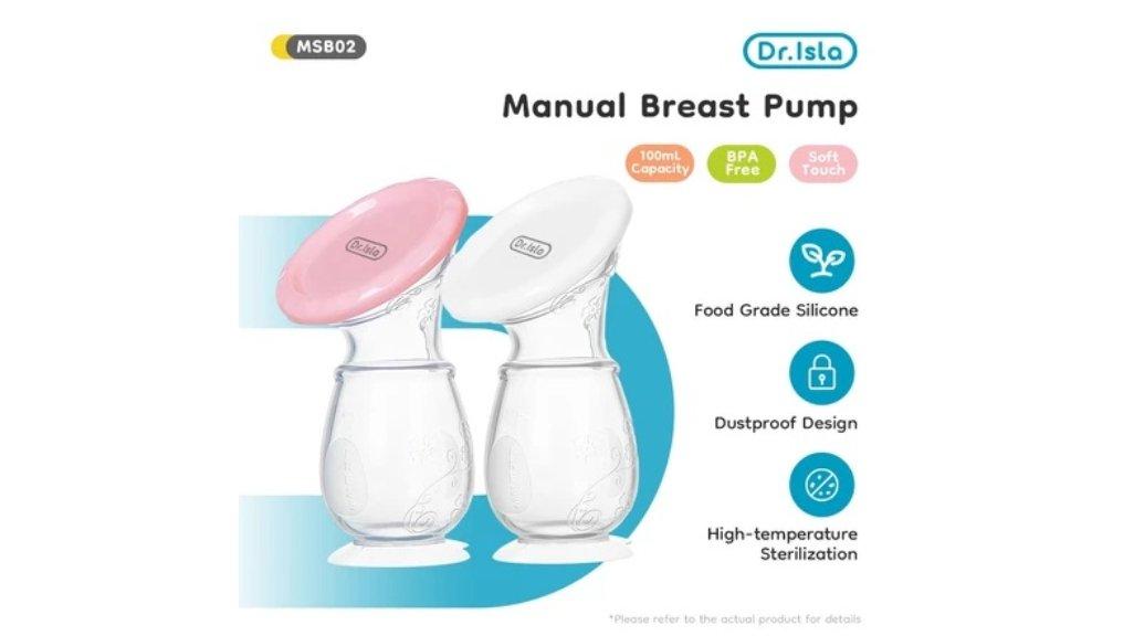 Dr.Isla Pompa ASI Manual 100 ml Penampung ASI