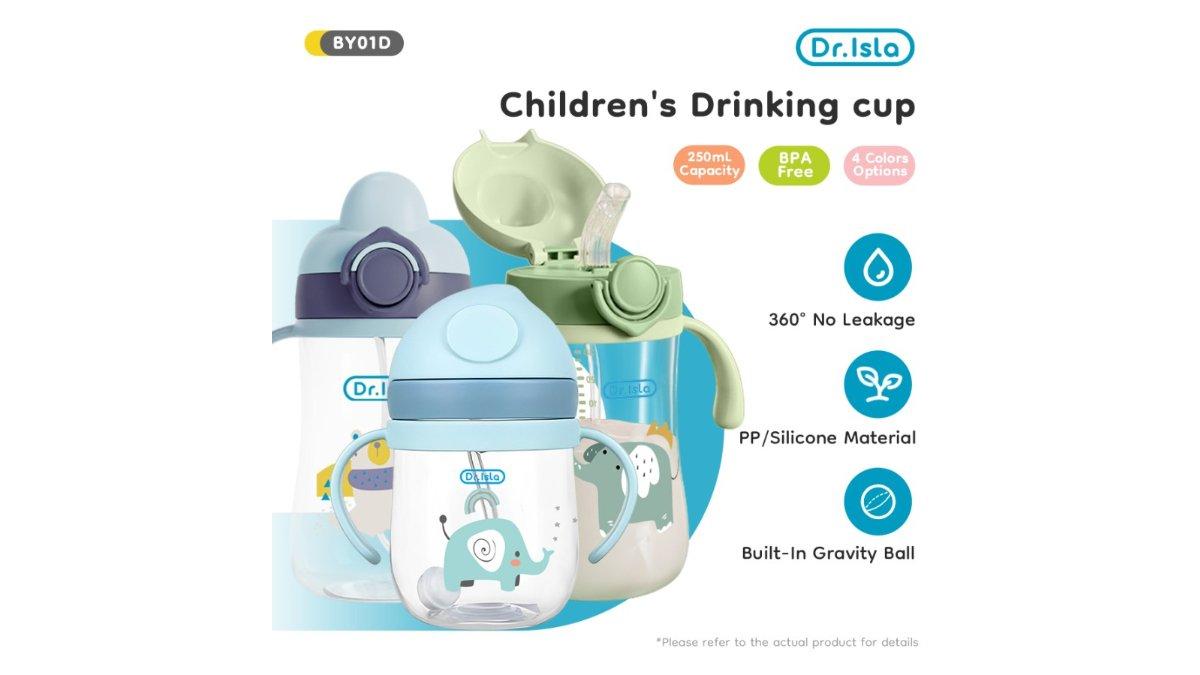 Dr.isla Botol Minum Bayi Botol 250Ml Karakter Kartun Lucu Cangkir Air