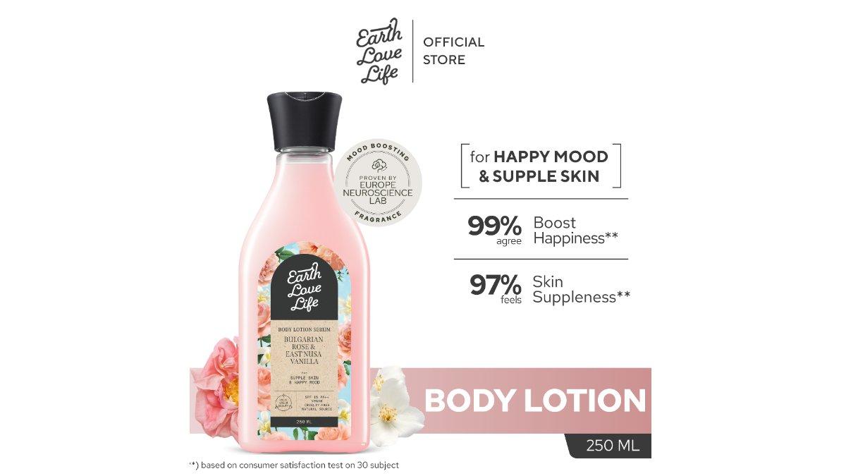 EARTH LOVE LIFE Bulgarian Rose & East Nusa Vanilla Body Lotion