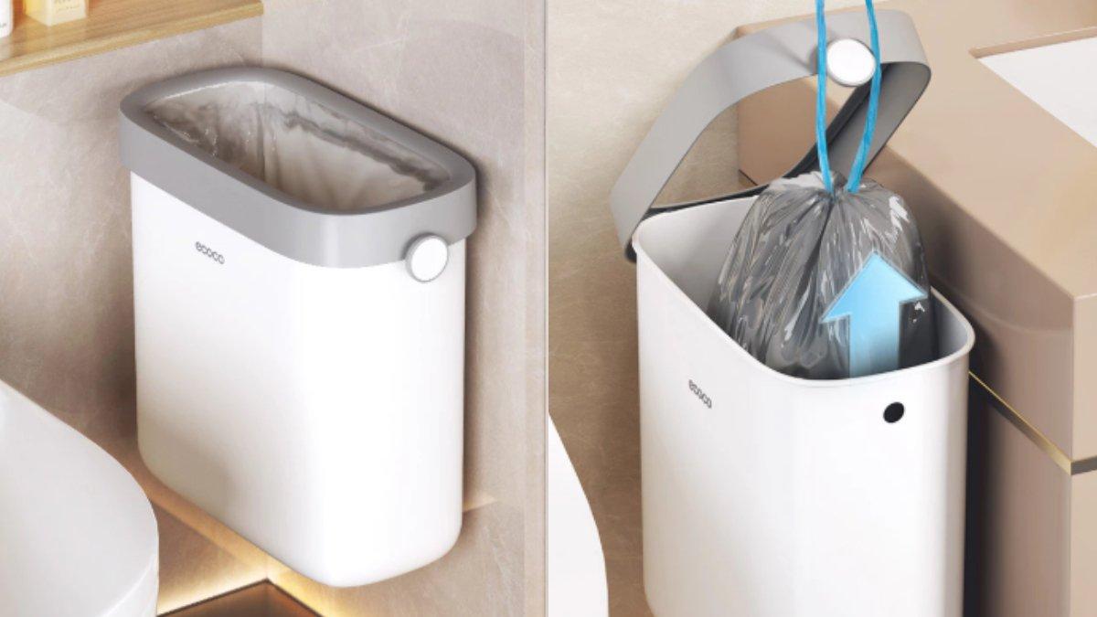 ECOCO Uncovered Wall Hanging Trash Can