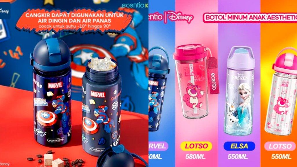 Ecentio Botol Anak 550 ml Seri Disney