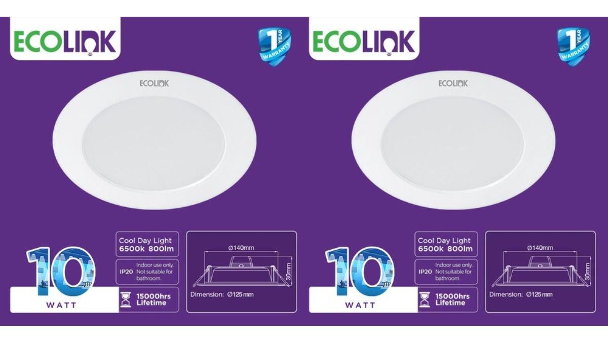 Lampu LED plafon EcoLink EDL190B D125