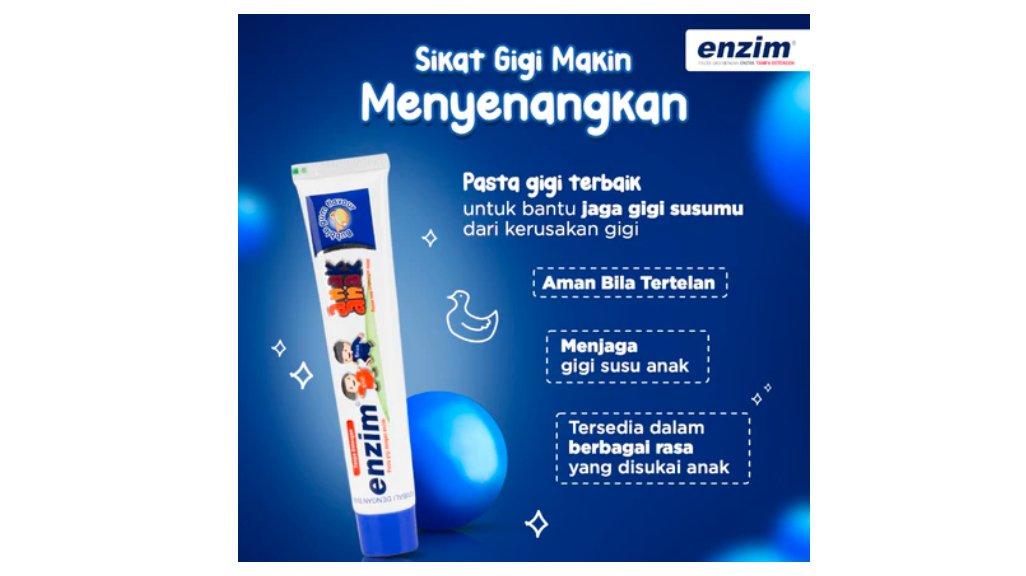 Enzim Anak Pasta Gigi Rasa Blueberry