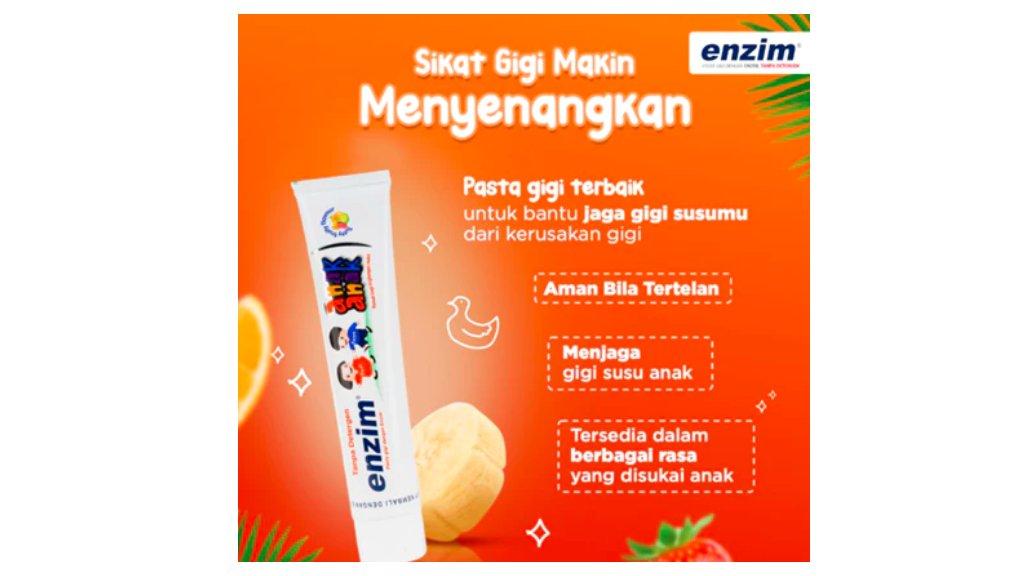 Enzim Anak Pasta Gigi Rasa Jeruk