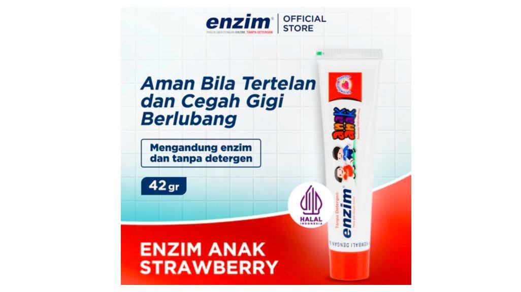 Enzim Anak Pasta Gigi Rasa Strawberry