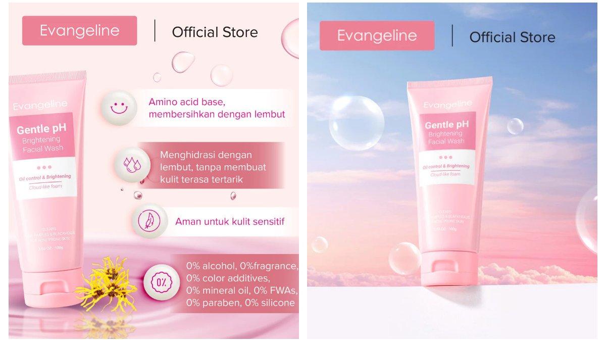 Evangeline Gentle pH Brightening Facial Wash