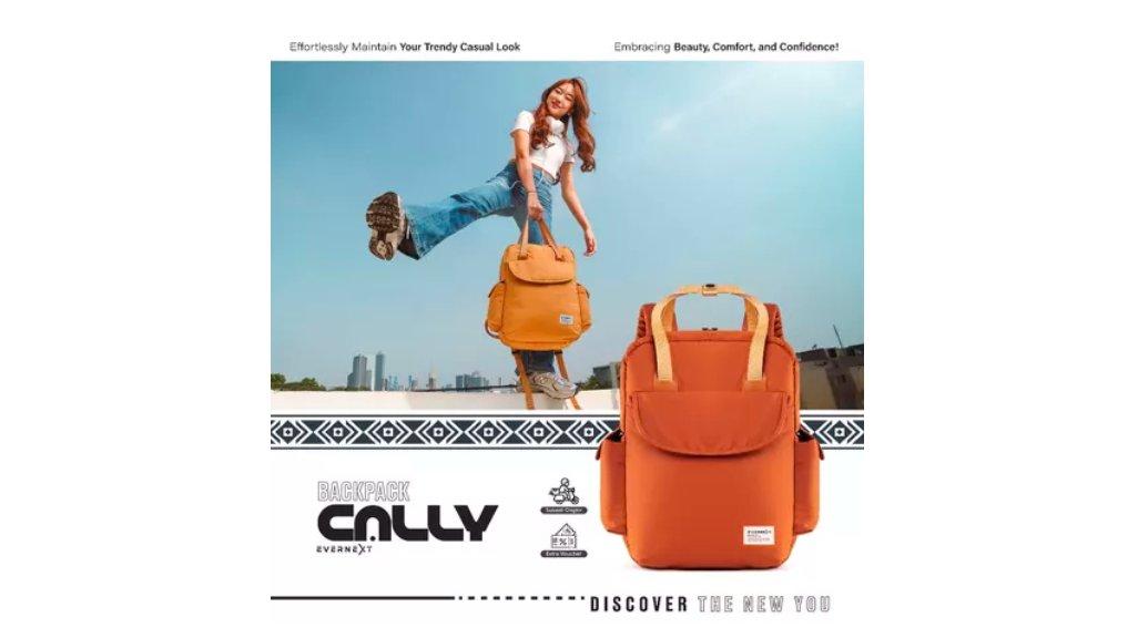 Evernext - Tas Ransel Wanita Tas Punggung Laptop Backpack Cally