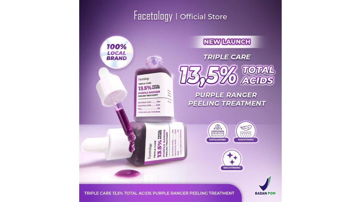 FACETOLOGY Triple Care 13.5% Total Acids Purple Ranger Peeling Treatment Serum
