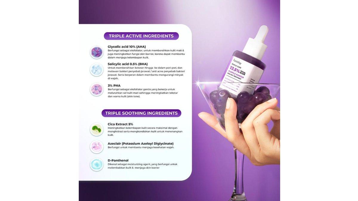 FACETOLOGY Triple Care 13.5% Total Acids Purple Ranger Peeling Treatment Serum