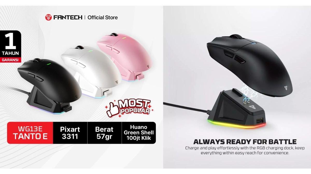 Ilustrasi mouse gaming FANTECH TANTO E - WG13E