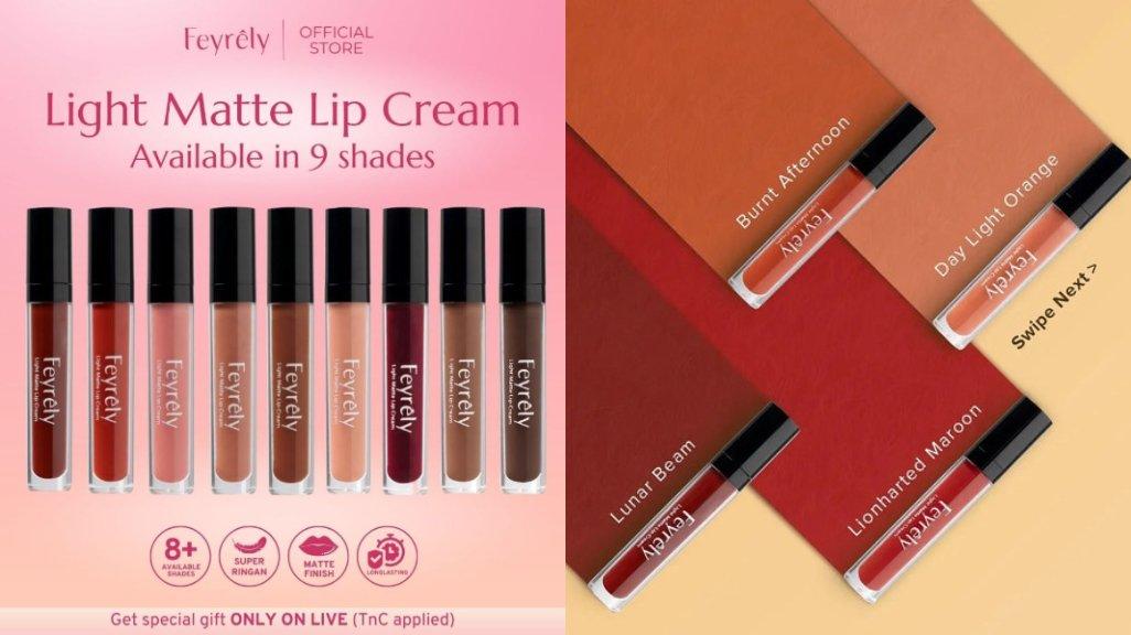 FEYRELY Light Matte Lip Cream new looks