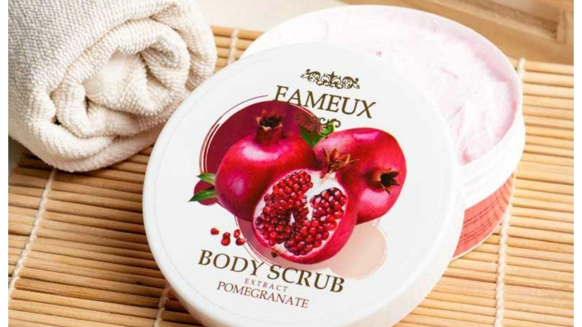Fameux Whitening Body Scrub Pomegranate