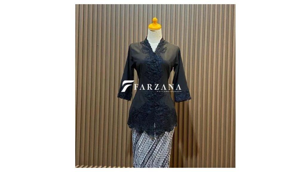 Farzana Gallery Kebaya - Kebaya Encim Bordir Senada Lengan 3/4 Bahan Katun Micro Premium Terlaris dan Termurah