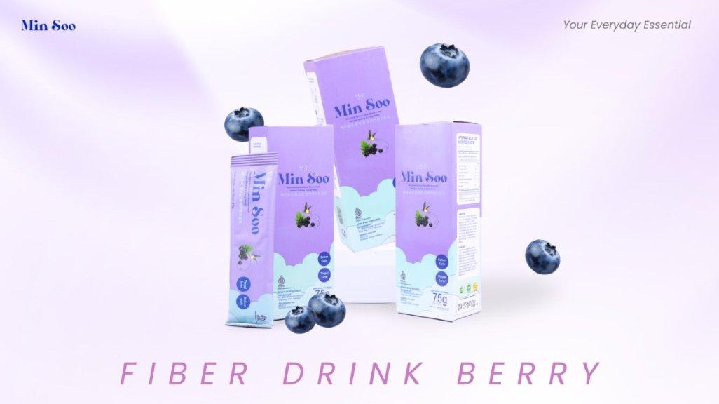 Susah BAB? Coba Fiber Drink Berry! Mengandung 10 serat premium + psyllium husk & sarang burung walet.