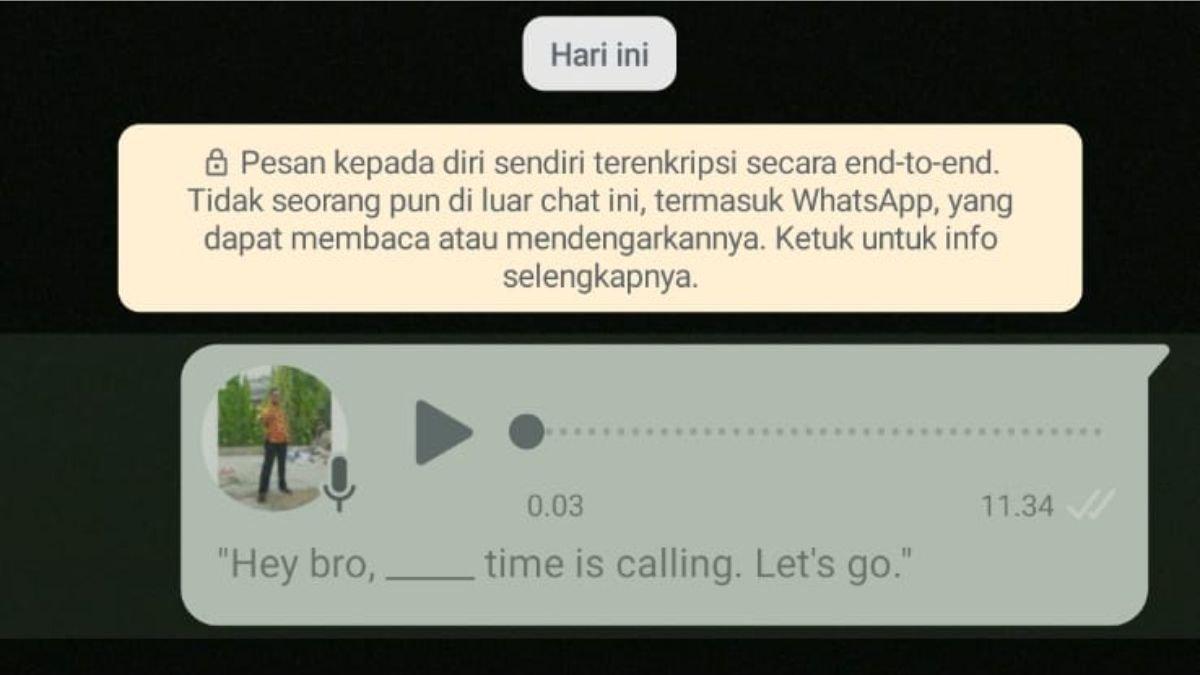Pemakaian Fitur Transkrip Pesan Suara WhatsApp