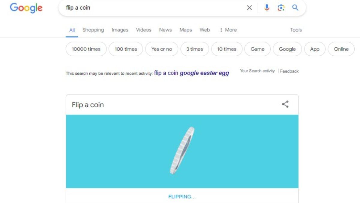 Flip a coin bisa dipakai untuk membuat keputusan.